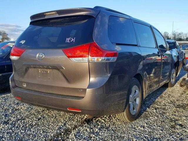 5TDKK3DCXDS349372 - 2013 TOYOTA SIENNA LE GRAY photo 4