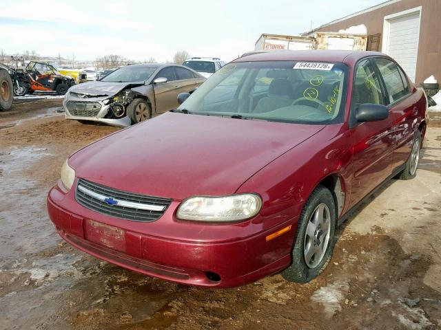 1G1ND52F84M519569 - 2004 CHEVROLET CLASSIC MAROON photo 2