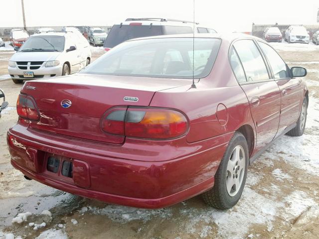 1G1ND52F84M519569 - 2004 CHEVROLET CLASSIC MAROON photo 4