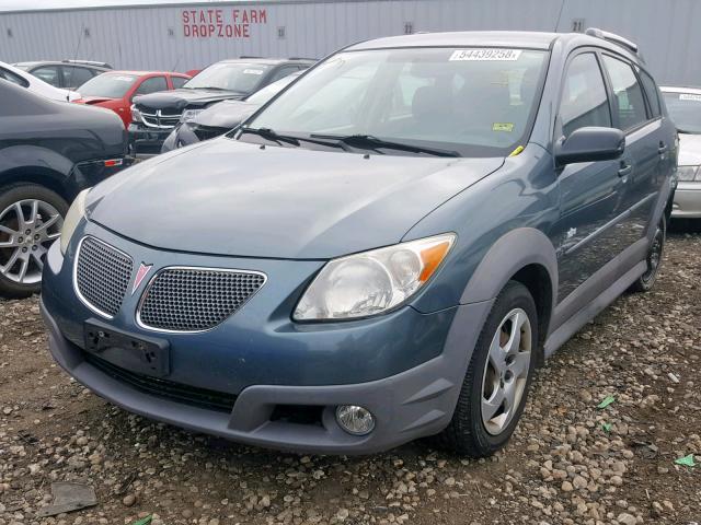 5Y2SL65897Z416796 - 2007 PONTIAC VIBE BLUE photo 2