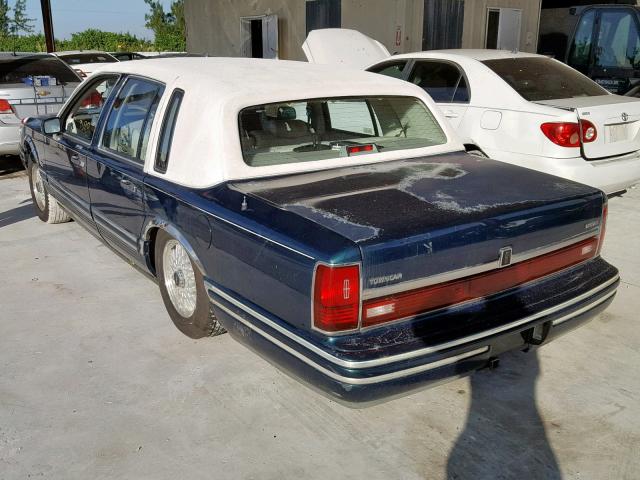 1LNLM82W3NY719796 - 1992 LINCOLN TOWN CAR S GREEN photo 3