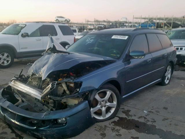 4S3BP676X54314756 - 2005 SUBARU LEGACY GT BLUE photo 2