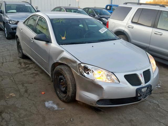 1G2ZF58B774268723 - 2007 PONTIAC G6 VALUE L SILVER photo 1