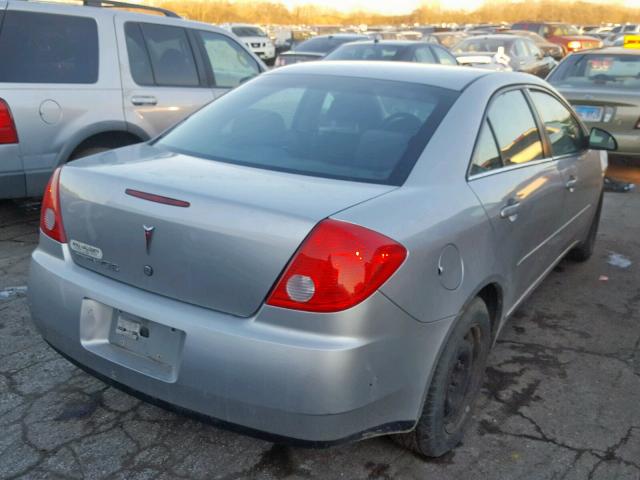 1G2ZF58B774268723 - 2007 PONTIAC G6 VALUE L SILVER photo 4