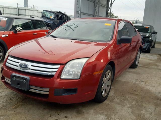 3FAHP06Z39R111228 - 2009 FORD FUSION S RED photo 2