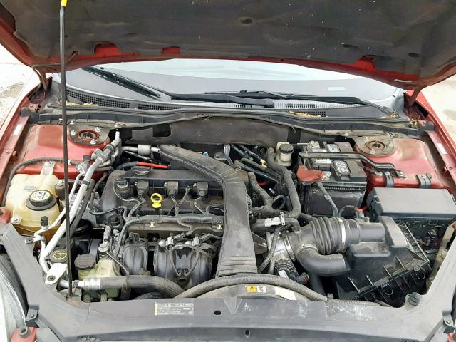 3FAHP06Z39R111228 - 2009 FORD FUSION S RED photo 7