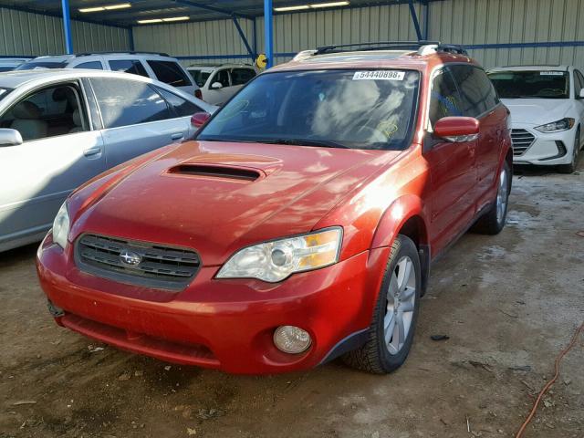 4S4BP67C066308567 - 2006 SUBARU LEGACY OUT RED photo 2