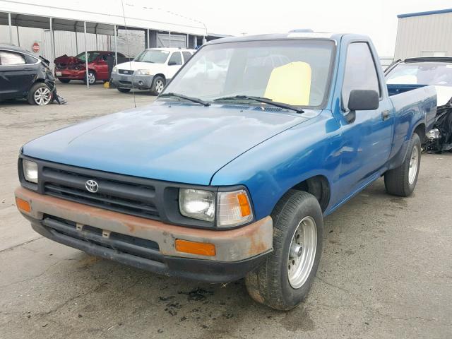 4TARN81AXRZ263812 - 1994 TOYOTA PICKUP 1/2 BLUE photo 2