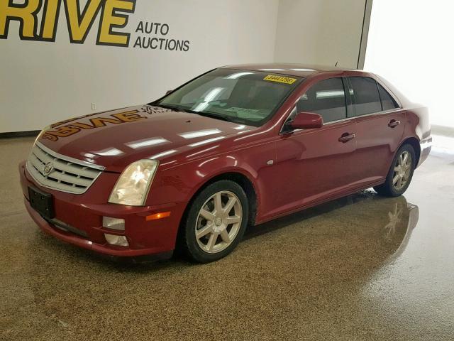 1G6DC67A350126504 - 2005 CADILLAC STS BURGUNDY photo 2