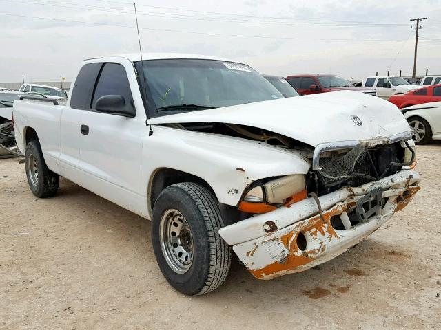 1B7GL22X3XS109904 - 1999 DODGE DAKOTA WHITE photo 1