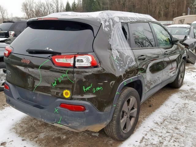 1C4PJMCB3GW299751 - 2016 JEEP CHEROKEE L GREEN photo 4