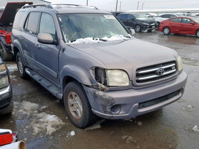 5TDZT38A71S049370 - 2001 TOYOTA SEQUOIA LI GRAY photo 1