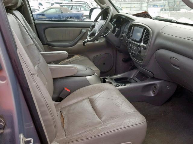 5TDZT38A71S049370 - 2001 TOYOTA SEQUOIA LI GRAY photo 5