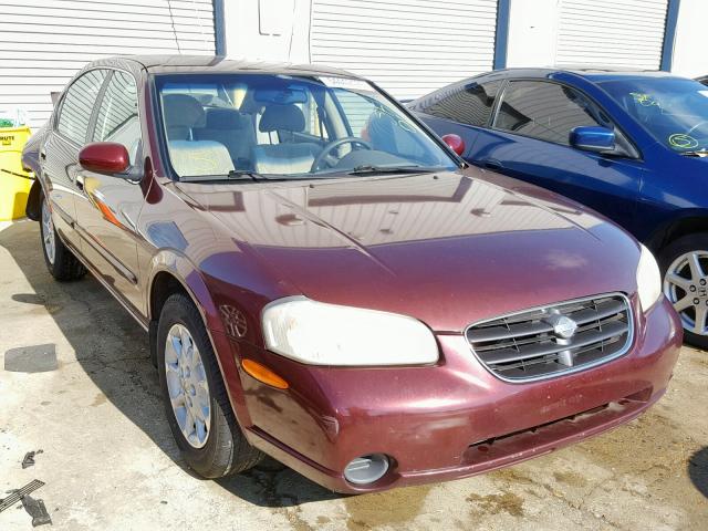 JN1CA31D21T824887 - 2001 NISSAN MAXIMA GXE MAROON photo 1