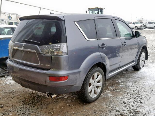 JA4JS4AXXBU020568 - 2011 MITSUBISHI OUTLANDER GRAY photo 4