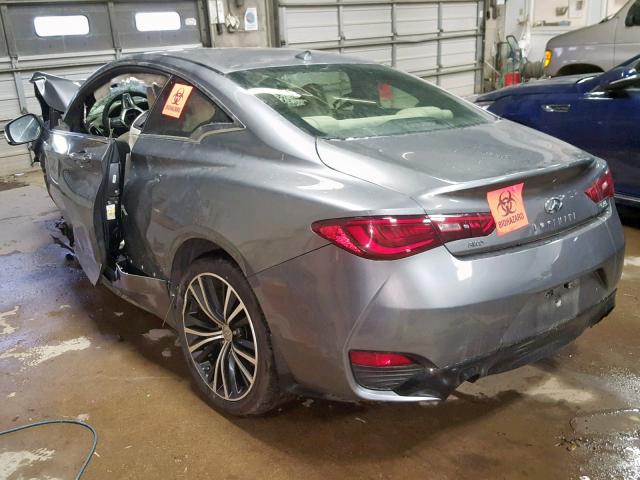 JN1EV7ELXHM553751 - 2017 INFINITI Q60 PREMIU GRAY photo 3