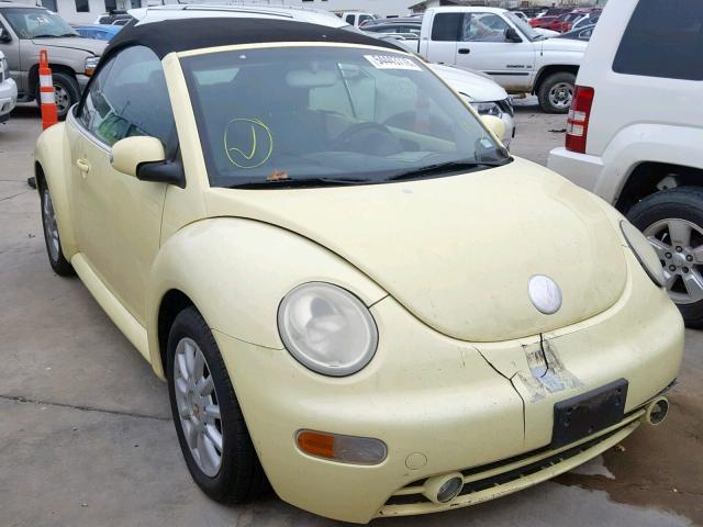 3VWCM31Y15M314023 - 2005 VOLKSWAGEN NEW BEETLE YELLOW photo 1