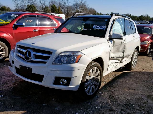 WDCGG8HB7CF771100 - 2012 MERCEDES-BENZ GLK 350 4M WHITE photo 2