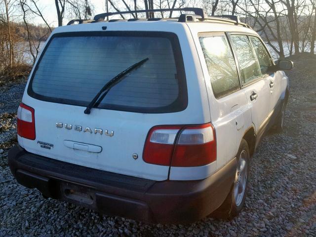 JF1SF63512H729619 - 2002 SUBARU FORESTER L WHITE photo 4