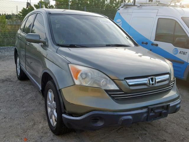 JHLRE38747C009940 - 2007 HONDA CR-V EXL GREEN photo 1