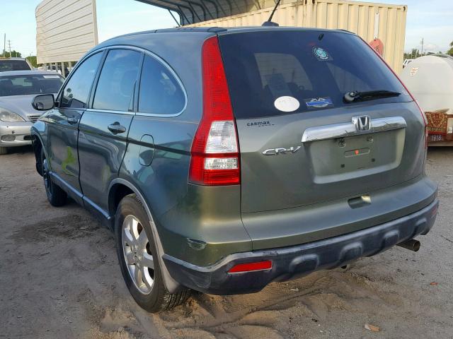 JHLRE38747C009940 - 2007 HONDA CR-V EXL GREEN photo 3