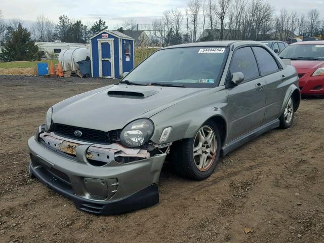 JF1GD29652G513864 - 2002 SUBARU IMPREZA WR GRAY photo 2