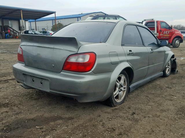 JF1GD29652G513864 - 2002 SUBARU IMPREZA WR GRAY photo 4