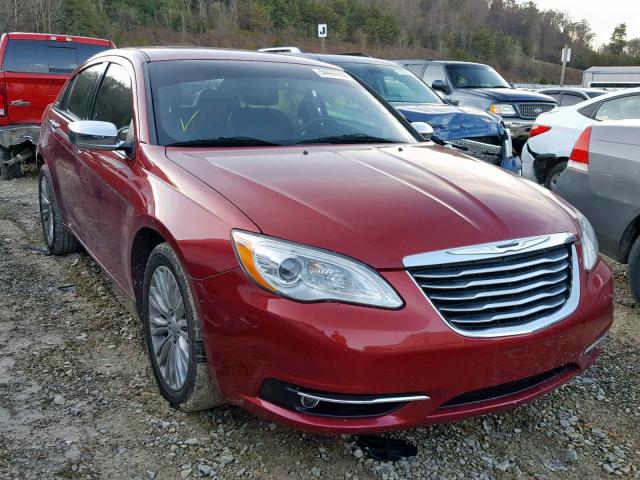 1C3BC2FG1BN602108 - 2011 CHRYSLER 200 LIMITE RED photo 1