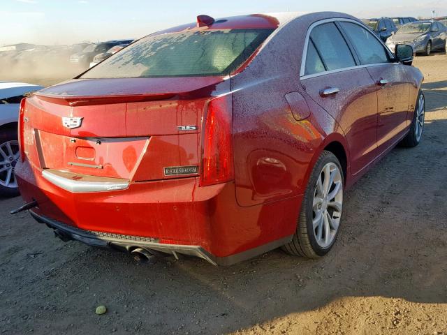 1G6AK5SS4H0127620 - 2017 CADILLAC ATS PREMIU RED photo 4