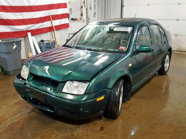 3VWSC29M6XM110850 - 1999 VOLKSWAGEN JETTA GLS GREEN photo 2