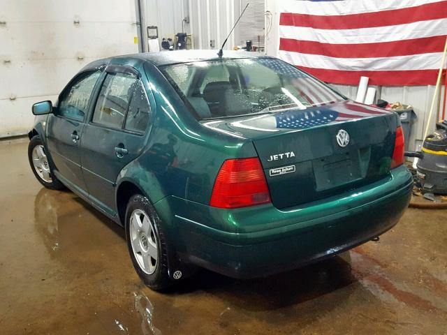 3VWSC29M6XM110850 - 1999 VOLKSWAGEN JETTA GLS GREEN photo 3