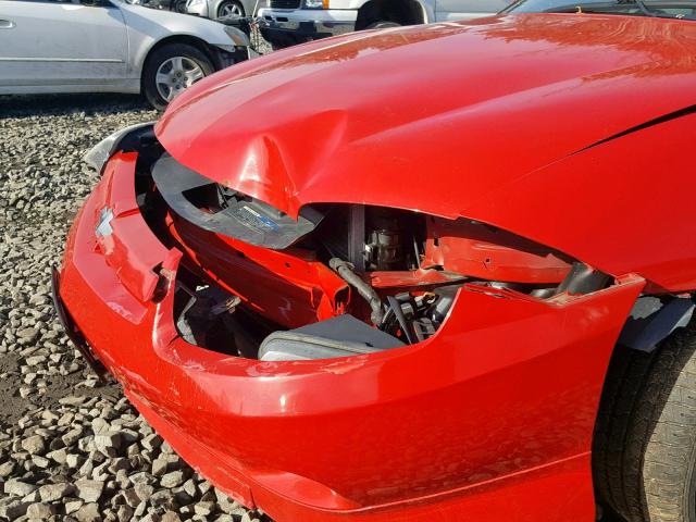 1G1JH12F637347986 - 2003 CHEVROLET CAVALIER L RED photo 9