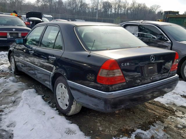 WDBHA28E2SF229175 - 1995 MERCEDES-BENZ C 280 BLACK photo 3