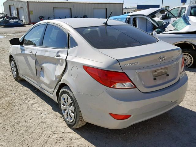 KMHCT4AE2GU979850 - 2016 HYUNDAI ACCENT SE TAN photo 3