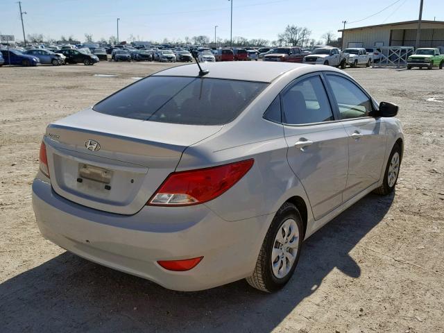 KMHCT4AE2GU979850 - 2016 HYUNDAI ACCENT SE TAN photo 4