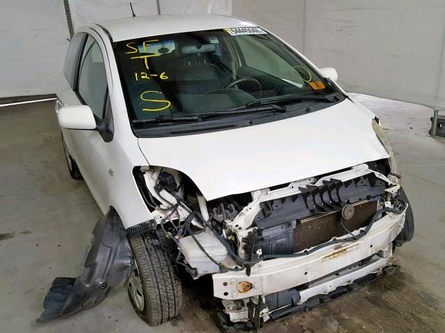 JTDJT923385141506 - 2008 TOYOTA YARIS WHITE photo 1