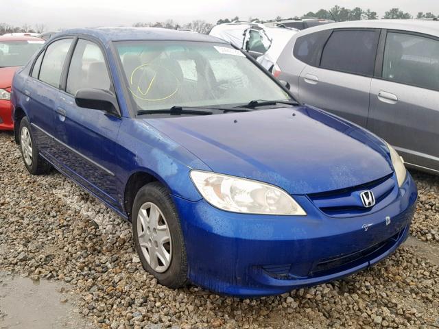 2HGES16325H571730 - 2005 HONDA CIVIC DX V BLUE photo 1