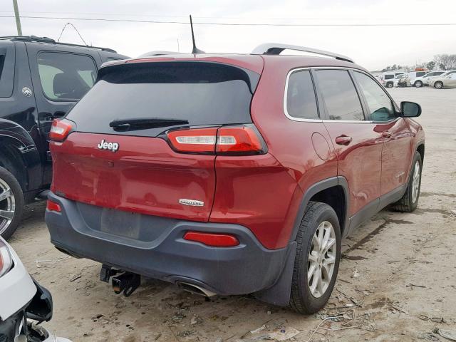 1C4PJLCS1HW508206 - 2017 JEEP CHEROKEE L RED photo 4