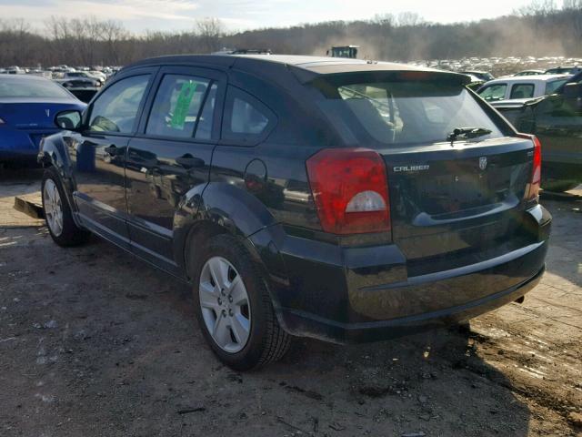 1B3HB48B37D545625 - 2007 DODGE CALIBER SX BLACK photo 3