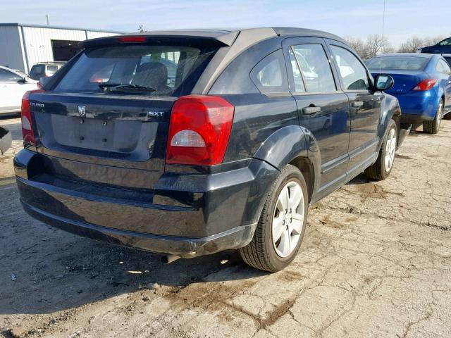 1B3HB48B37D545625 - 2007 DODGE CALIBER SX BLACK photo 4