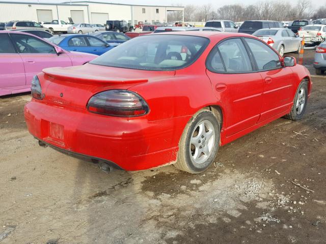 1G2WP52K2WF260623 - 1998 PONTIAC GRAND PRIX RED photo 4