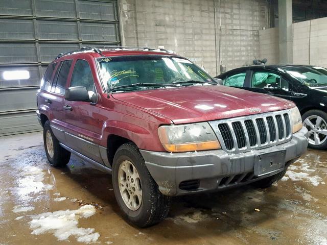 1J4GX48S61C647200 - 2001 JEEP GRAND CHER MAROON photo 1