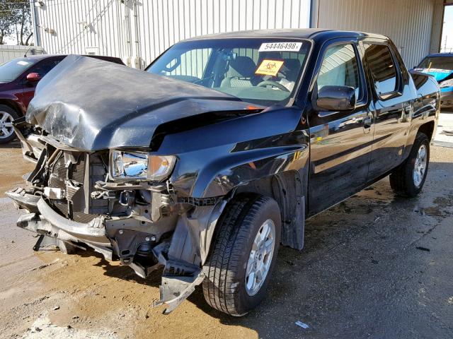 2HJYK16408H539489 - 2008 HONDA RIDGELINE BLACK photo 2