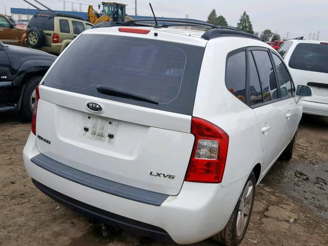 KNAFG526287177833 - 2008 KIA RONDO LX WHITE photo 4