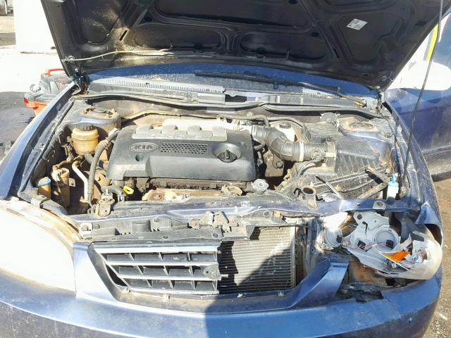 KNAFB121435255903 - 2003 KIA SPECTRA BA BLUE photo 7