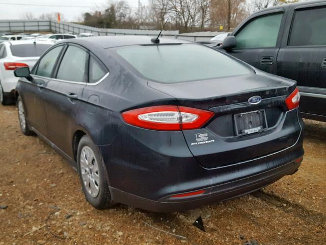 3FA6P0G77ER293465 - 2014 FORD FUSION S BLACK photo 3