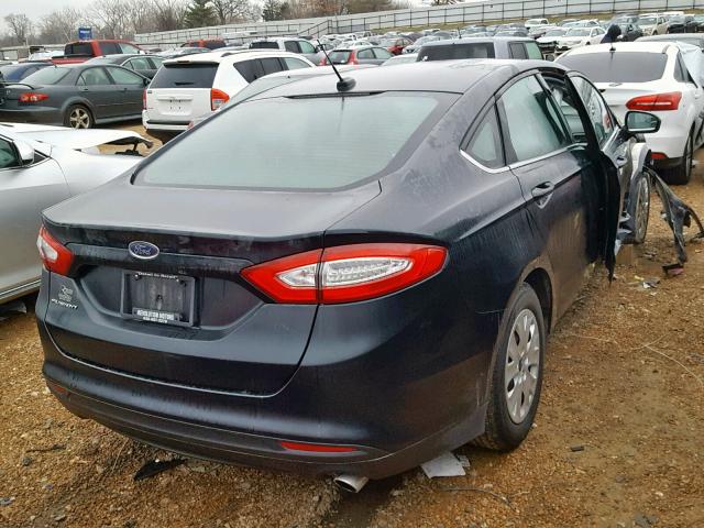 3FA6P0G77ER293465 - 2014 FORD FUSION S BLACK photo 4