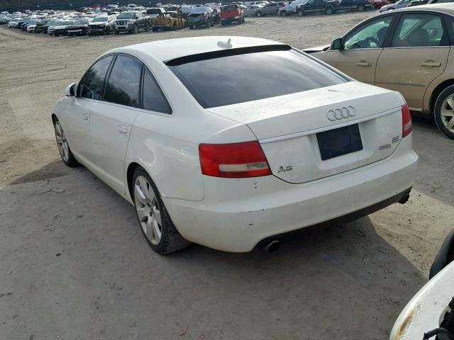 WAUDH74F76N124079 - 2006 AUDI A6 3.2 QUA WHITE photo 3