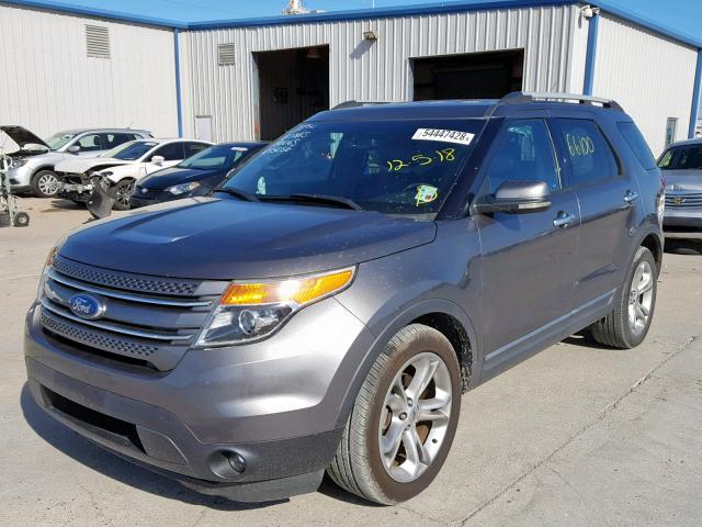 1FMHK7F87BGA45056 - 2011 FORD EXPLORER L CHARCOAL photo 2