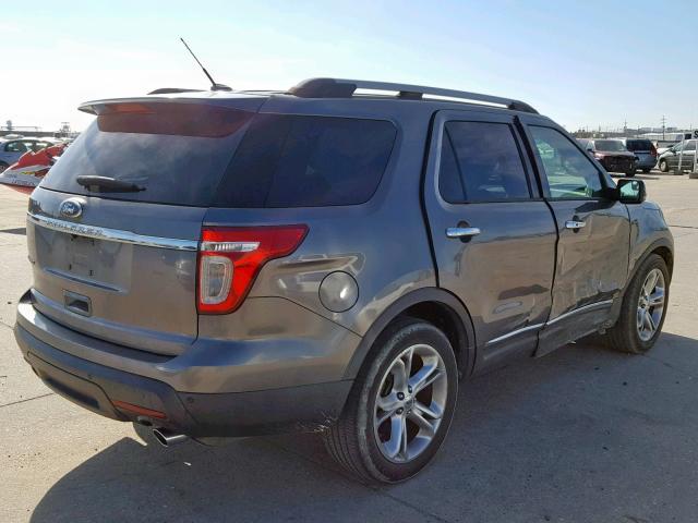 1FMHK7F87BGA45056 - 2011 FORD EXPLORER L CHARCOAL photo 4